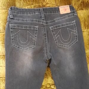 True Religion Women's Gray Jeans